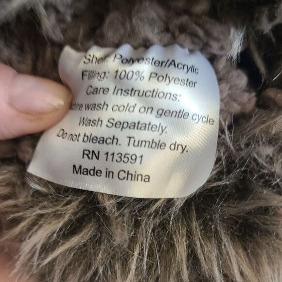 PLUSH SLIPPERS Faux Fur Cuffs Two Styles Size L - Picture 9 of 12